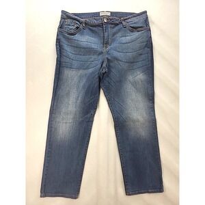 Baby Phat Jeans Silver Label Gold Embroidered Cat Logo Womens Sz 22‎ Y2K Hip Hop